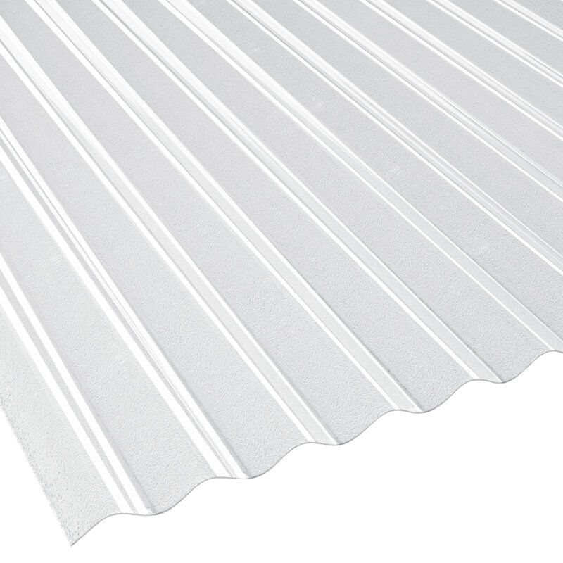 Polycarbonat Lichtplatte | Wellplatte | 76/18 | 1,4 mm | Breite 900 mm | gekräuselt | glasklar 1 Polycarbonat Lichtplatte | Wellplatte | 76/18 | 1,4 mm | Breite 900 mm | gekräuselt | glasklar