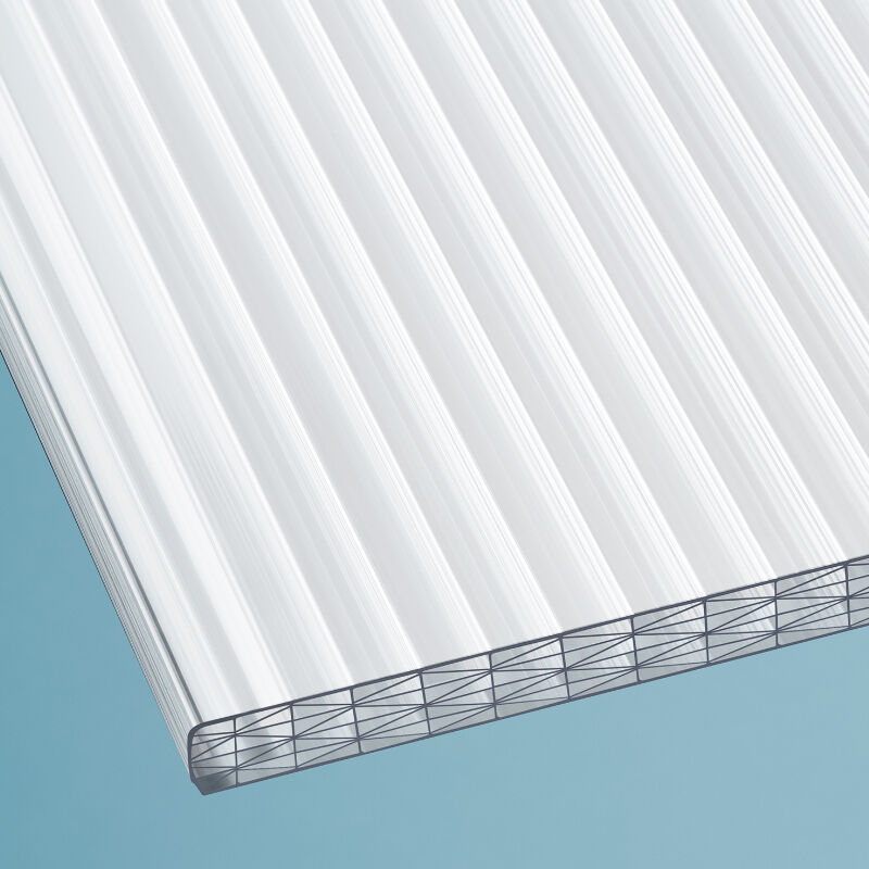 Polycarbonat Stegfünffachplatte | X-Struktur | Sun Stop | 25 mm | Breite 980 mm | opal-weiß 1 Polycarbonat Stegfünffachplatte | X-Struktur | Sun Stop | 25 mm | Breite 980 mm | opal-weiß