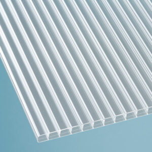 Polycarbonat Stegplatte | 16 mm | Breite 1200 mm | glasklar
