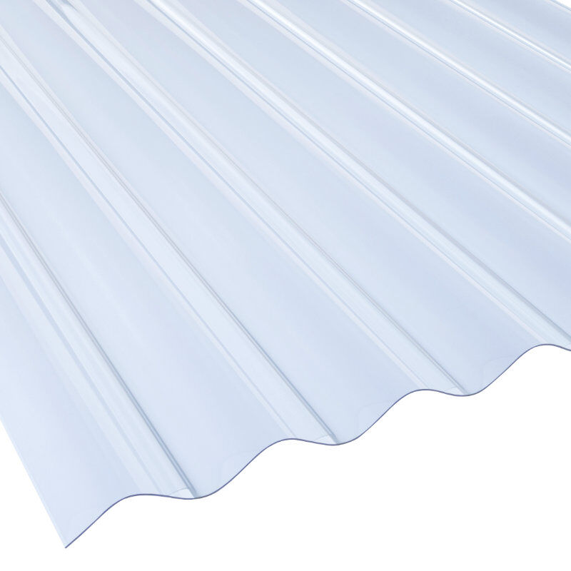 PVC Lichtplatte | BioLine | Wellplatte | 130/30 Profil 8 | 1,4 mm | Breite 1000 mm | glasklar-bläulich 1 PVC Lichtplatte | BioLine | Wellplatte | 130/30 Profil 8 | 1,4 mm | Breite 1000 mm | glasklar-bläulich