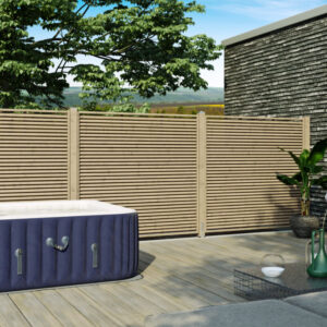 Sichtschutzzaun | 180 x 180 cm | JALOUSIE