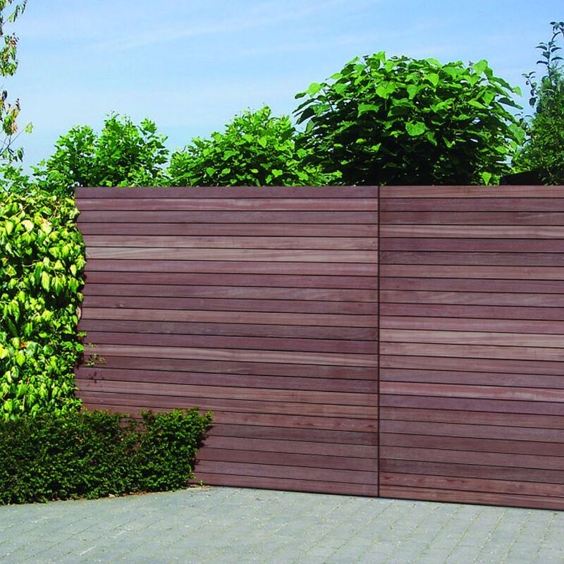 Sichtschutzzaun | 180 x 180 cm | PARALLELA | aus Keruing 1 Sichtschutzzaun | 180 x 180 cm | PARALLELA | aus Keruing