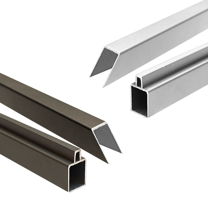 Sichtschutzzaun | Abschlussleisten-Set | ECOSTECK | für Schrägelement 1 Sichtschutzzaun | Abschlussleisten-Set | ECOSTECK | für Schrägelement