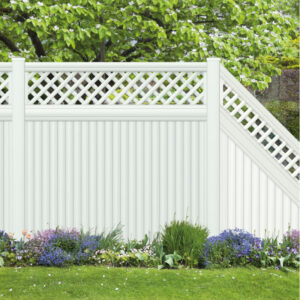 Sichtschutzzaun | ELDORADO | weiß