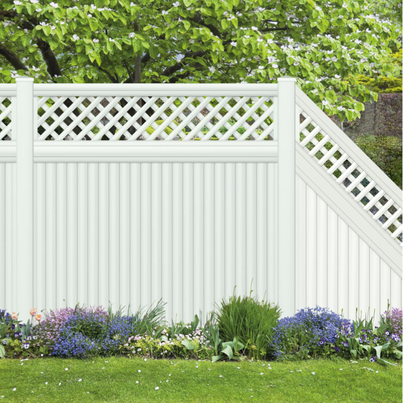 Sichtschutzzaun | ELDORADO | weiß 1 Sichtschutzzaun | ELDORADO | weiß