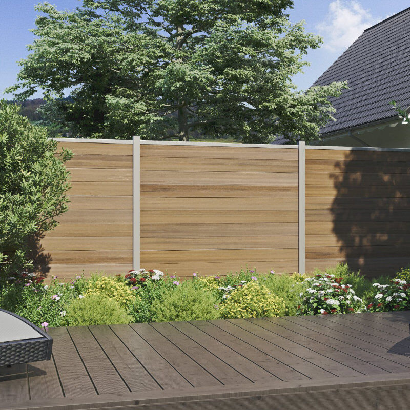 sichtschutzzaun lamellen set elskop2