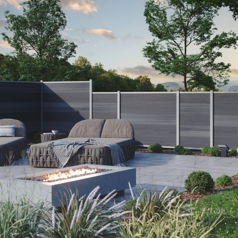 sichtschutzzaun lamellen set elze