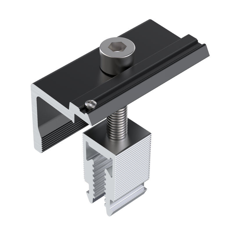 Solar Endklemme für Stehfalz 1 Solar Endklemme für Stehfalz