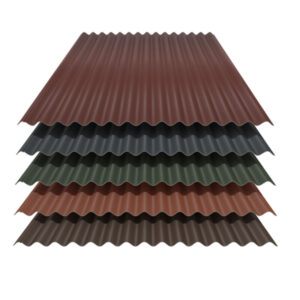 SONDERPOSTEN Wellblech 76/18 | Dach | 0,35 – 0,50 mm | Stahl | Aluzink, 25 µm Polyester