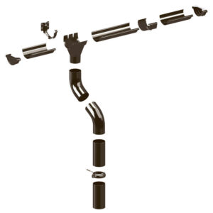 STAHL Dachrinnen Sparset | Ø 150/100 mm | Länge 3 - 16 m