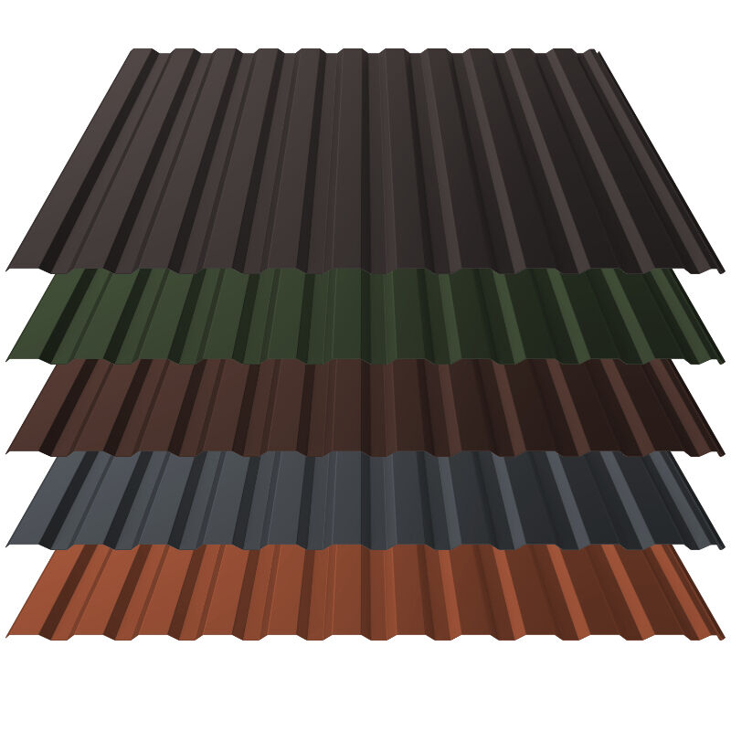 Trapezblech T14+ | Dach | 0,50 mm | Stahl | 35 µm ThyssenKrupp Matt 1 Trapezblech T14+ | Dach | 0,50 mm | Stahl | 35 µm ThyssenKrupp Matt