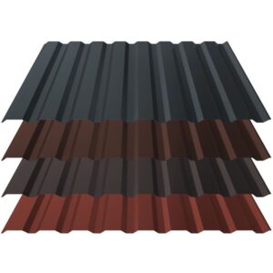 Trapezblech T18 | Dach | 0,50 mm | Stahl | Anti-Tropf 900 g/m² inkl. Vliesrückschnitt | 35 µm Matt Innova