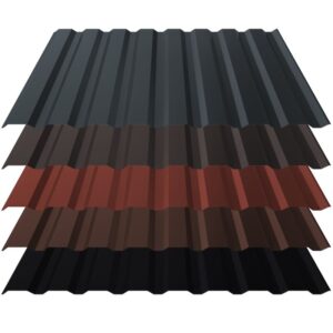 Trapezblech T18 | Dach | 0,50 mm | Stahl | Anti-Tropf 900 g/m² inkl. Vliesrückschnitt | 35 µm ThyssenKrupp Matt