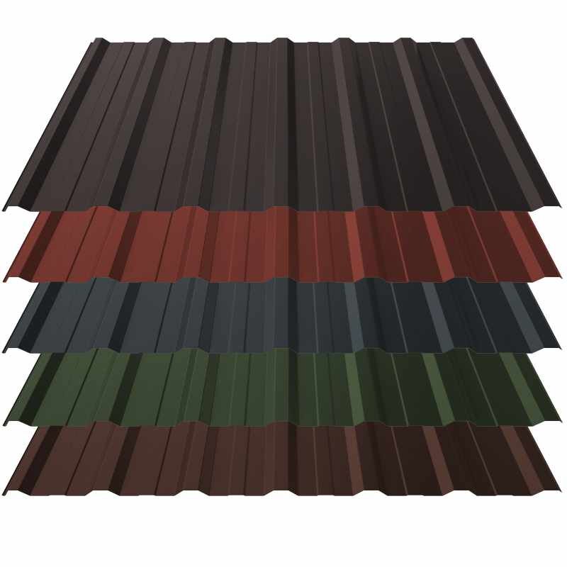 Trapezblech T18+ | Dach | 0,50 mm | Stahl | 35 µm ThyssenKrupp Matt 1 Trapezblech T18+ | Dach | 0,50 mm | Stahl | 35 µm ThyssenKrupp Matt