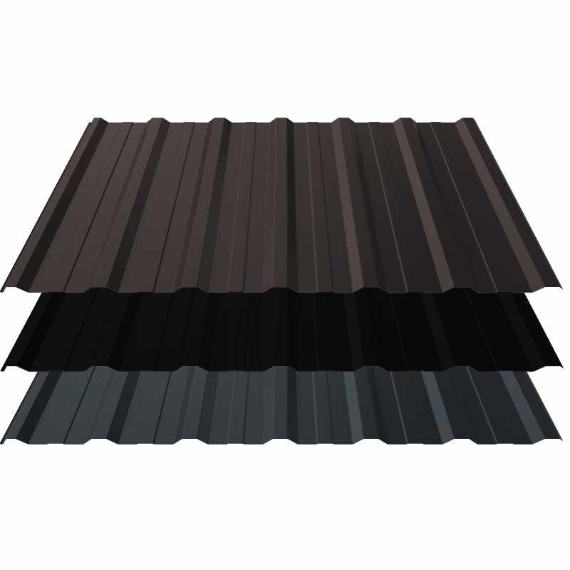 Trapezblech T18+ | Dach | 0,50 mm | Stahl | 50 µm ThyssenKrupp Matt Premium 1 Trapezblech T18+ | Dach | 0,50 mm | Stahl | 50 µm ThyssenKrupp Matt Premium