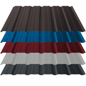 Trapezblech T18+ | Wand | 0,50 mm | Stahl | Verzinkt – ZINKOMAG, Aluzink, 25 µm Polyester