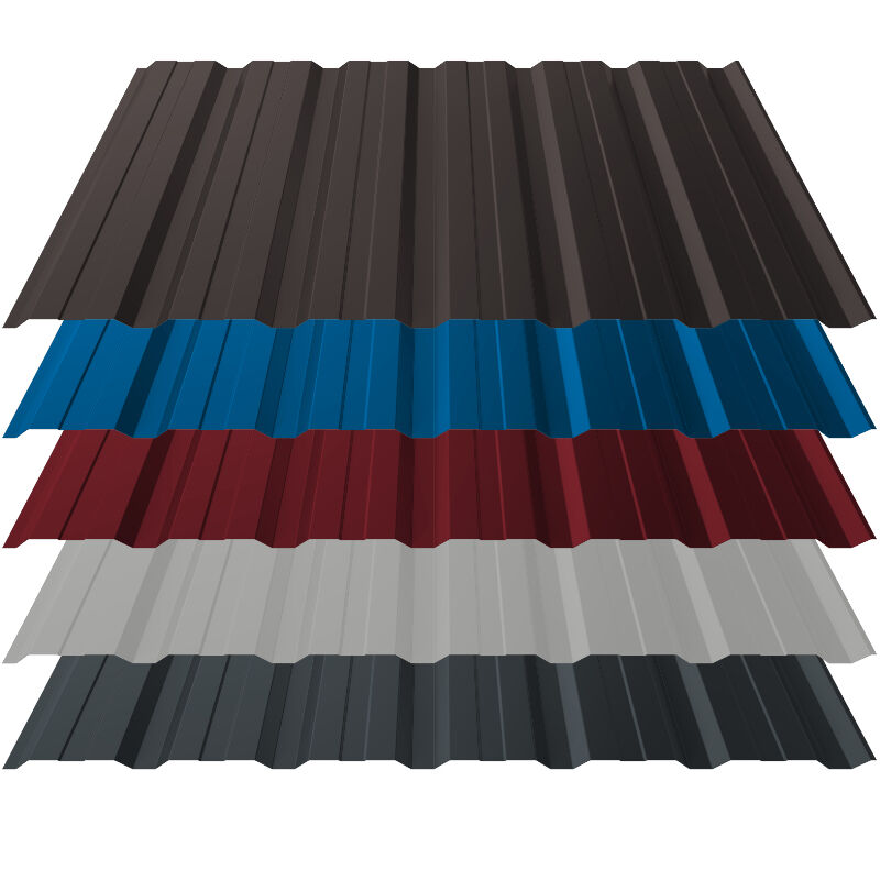 Trapezblech T18+ | Wand | 0,50 mm | Stahl | Verzinkt – ZINKOMAG, Aluzink, 25 µm Polyester 1 Trapezblech T18+ | Wand | 0,50 mm | Stahl | Verzinkt – ZINKOMAG, Aluzink, 25 µm Polyester