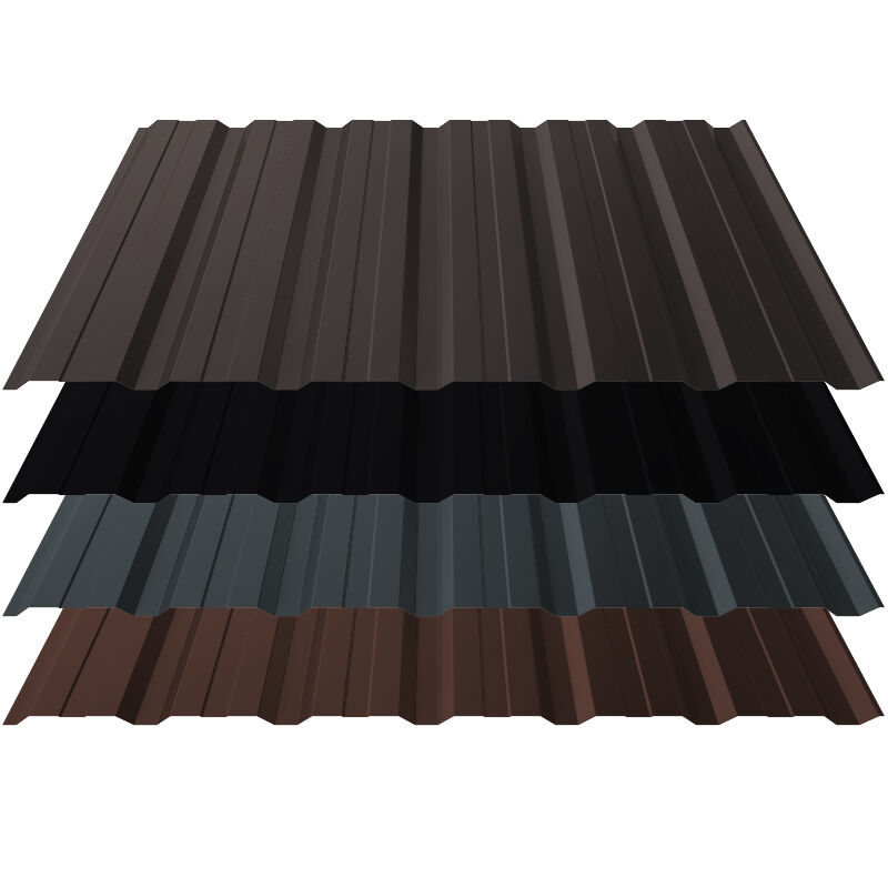 Trapezblech T18+ | Wand | 0,50 mm | Stahl | 35 µm Mattpolyester 1 Trapezblech T18+ | Wand | 0,50 mm | Stahl | 35 µm Mattpolyester