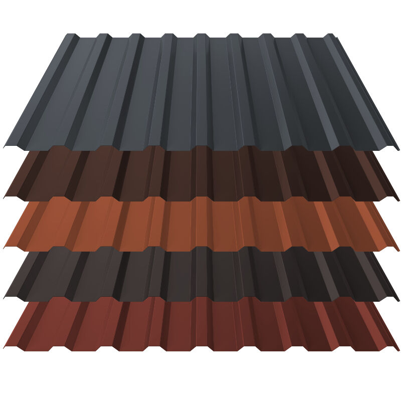 Trapezblech T20+ | Dach | 0,50 mm | Stahl | 50 µm Polyester Superior HB 1 Trapezblech T20+ | Dach | 0,50 mm | Stahl | 50 µm Polyester Superior HB