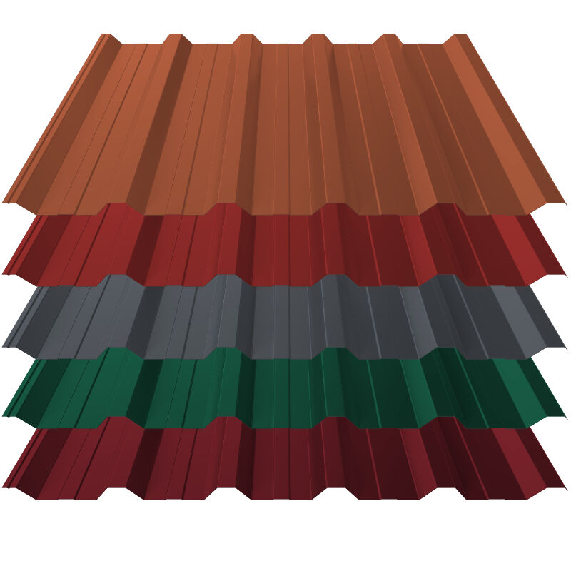 Trapezblech T35+ | Dach | 0,50 mm | Stahl | 25 µm ThyssenKrupp Polyester 1 Trapezblech T35+ | Dach | 0,50 mm | Stahl | 25 µm ThyssenKrupp Polyester