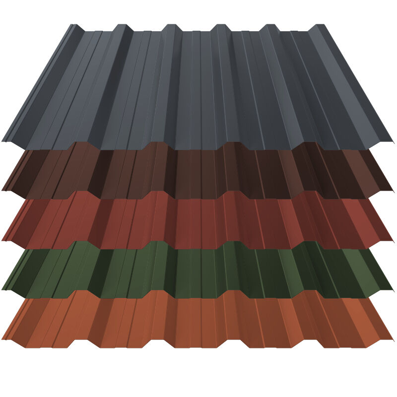 Trapezblech T35+ | Dach | 0,50 mm | Stahl | 35 µm ThyssenKrupp Matt 1 Trapezblech T35+ | Dach | 0,50 mm | Stahl | 35 µm ThyssenKrupp Matt