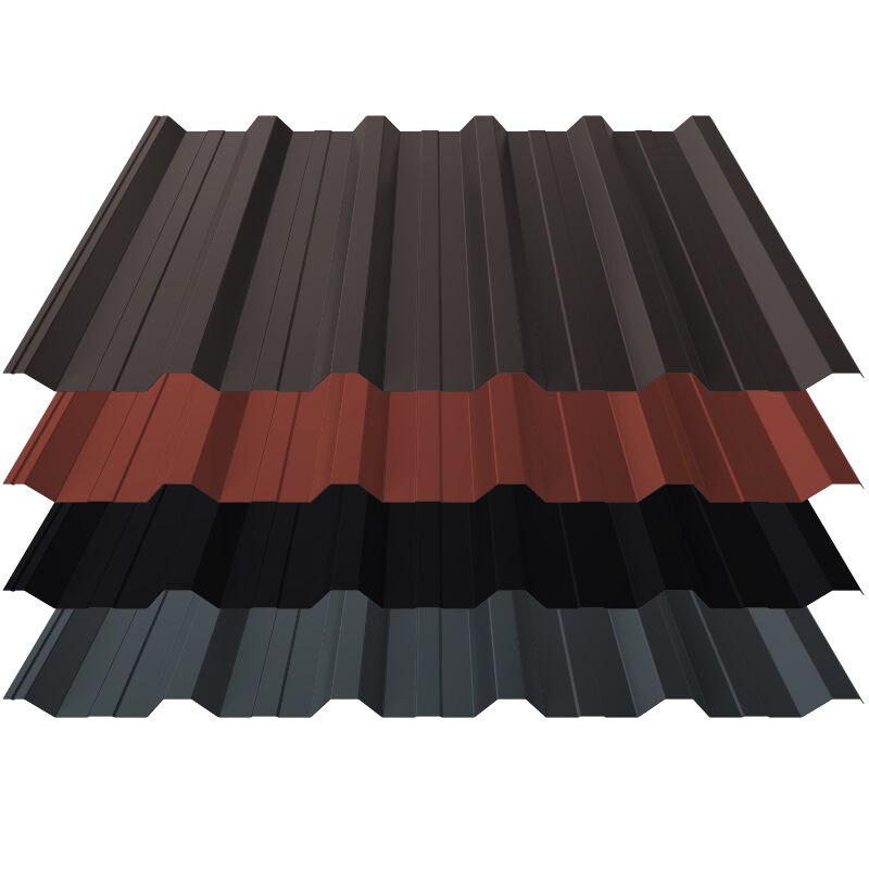 Trapezblech T35+ | Dach | 0,50 mm | Stahl | 36 µm ThyssenKrupp ICE Crystal 1 Trapezblech T35+ | Dach | 0,50 mm | Stahl | 36 µm ThyssenKrupp ICE Crystal