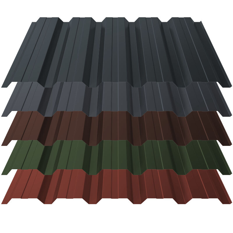 Trapezblech T35+ | Wand | 0,50 mm | Stahl | 35 µm ThyssenKrupp Matt 1 Trapezblech T35+ | Wand | 0,50 mm | Stahl | 35 µm ThyssenKrupp Matt