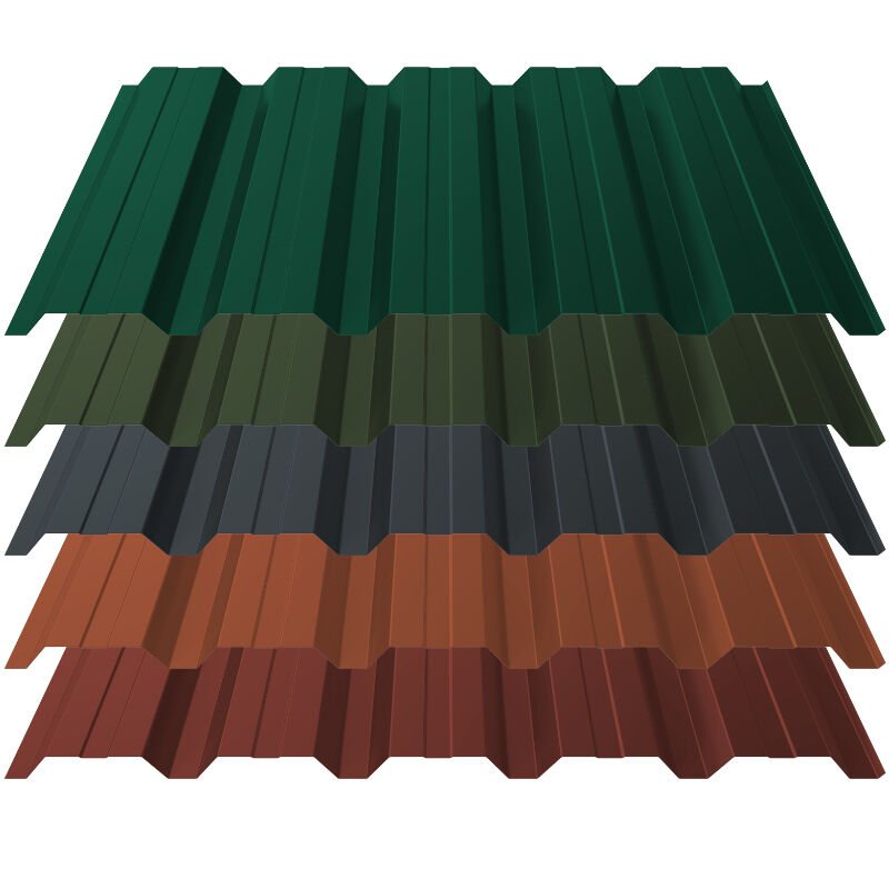 Trapezblech T35+ | Wand | 0,63 mm | Stahl | 25 µm Polyester 1 Trapezblech T35+ | Wand | 0,63 mm | Stahl | 25 µm Polyester