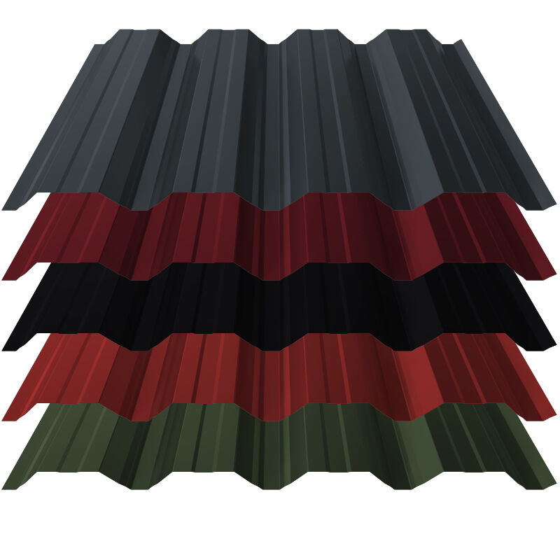 Trapezblech T50 | Wand | 0,50 mm | Stahl | Verzinkt – ZINKOMAG, Aluzink, 25 µm Polyester 1 Trapezblech T50 | Wand | 0,50 mm | Stahl | Verzinkt – ZINKOMAG, Aluzink, 25 µm Polyester