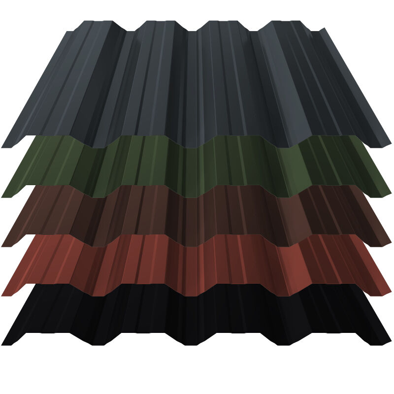 Trapezblech T50 | Wand | 0,50 mm | Stahl | 35 µm ThyssenKrupp Matt 1 Trapezblech T50 | Wand | 0,50 mm | Stahl | 35 µm ThyssenKrupp Matt