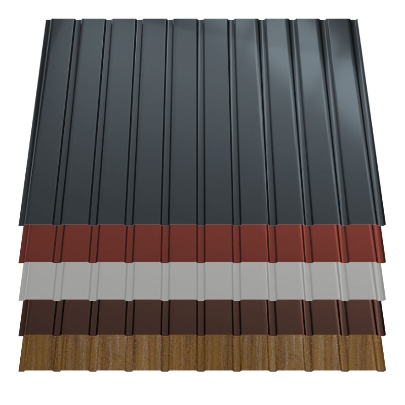 Trapezblech T7 | Wand | 0,50 mm | Stahl | Aluzink, 25 µm Polyester 1 Trapezblech T7 | Wand | 0,50 mm | Stahl | Aluzink, 25 µm Polyester