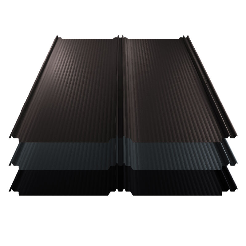 Stehfalz T-Panel | Dach | 0,50 mm | Stahl | Nanowelle | 1100 mm Breite | 50 µm ThyssenKrupp Matt Premium 1 Stehfalz T-Panel | Dach | 0,50 mm | Stahl | Nanowelle | 1100 mm Breite | 50 µm ThyssenKrupp Matt Premium