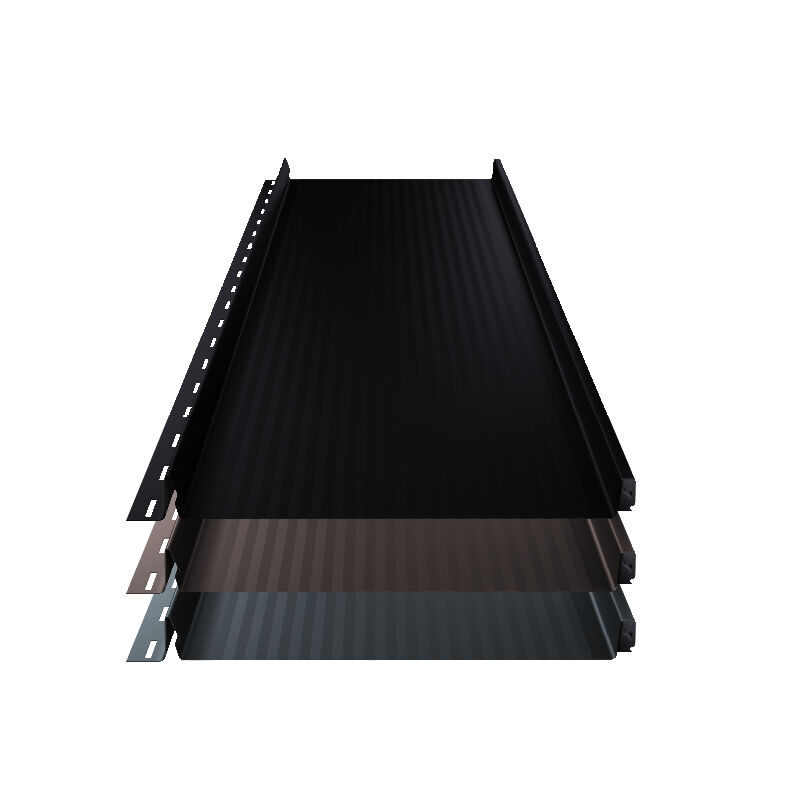 Stehfalz Terrano | Dach & Wand | 0,50 mm | Stahl | Miniwelle | 316 mm Breite | 50 µm ThyssenKrupp Matt Premium 1 Stehfalz Terrano | Dach & Wand | 0,50 mm | Stahl | Miniwelle | 316 mm Breite | 50 µm ThyssenKrupp Matt Premium