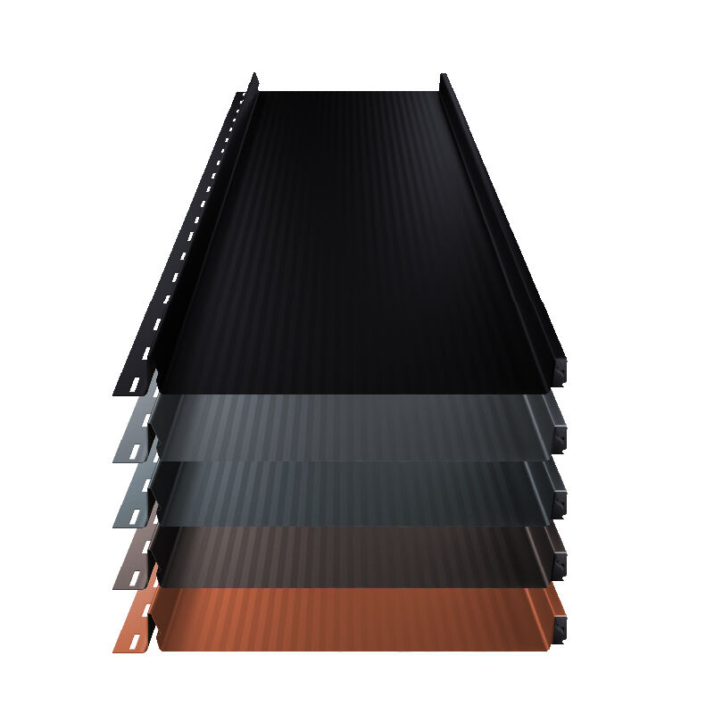 Stehfalz Terrano | Dach & Wand | 0,50 mm | Stahl | Nanowelle | 316 mm Breite | 50 µm Superior HB 1 Stehfalz Terrano | Dach & Wand | 0,50 mm | Stahl | Nanowelle | 316 mm Breite | 50 µm Superior HB