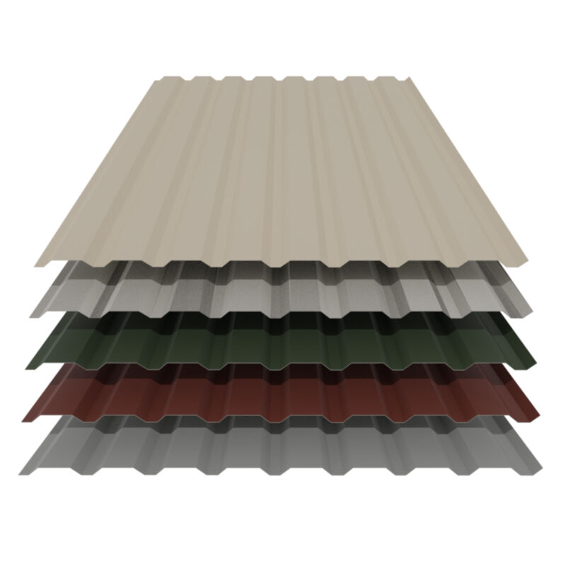 Trapezblech 20/138 | Wand | 0,63 mm | Stahl | 25 µm Polyester 1 Trapezblech 20/138 | Wand | 0,63 mm | Stahl | 25 µm Polyester