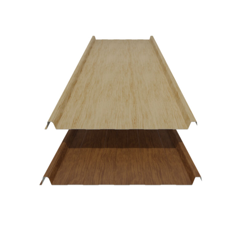 Stehfalz 33/500 | Dach | 0,50 mm | Stahl | Prägung | Glatt | 548 mm Breite | 35 µm Strukturpolyester 1 Stehfalz 33/500 | Dach | 0,50 mm | Stahl | Prägung | Glatt | 548 mm Breite | 35 µm Strukturpolyester