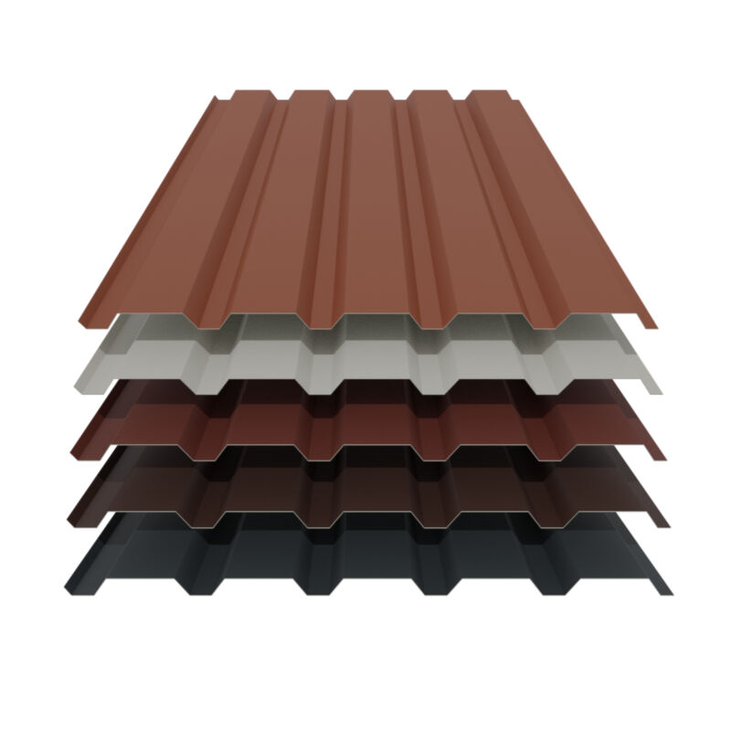 Trapezblech 35/207 | Wand | 0,75 mm | Stahl | Aluzink, 25 µm Polyester 1 Trapezblech 35/207 | Wand | 0,75 mm | Stahl | Aluzink, 25 µm Polyester