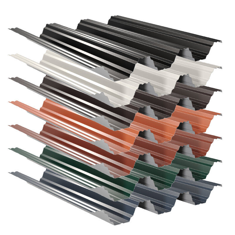 Trapezblech TP-104 | Dach | 0,65 mm | Stahl | 25 µm Polyester 1 Trapezblech TP-104 | Dach | 0,65 mm | Stahl | 25 µm Polyester