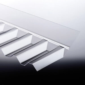 Wandanschluss Spundwand 76/18 Polycarbonat (1265x150x50 mm)