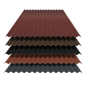 Wellblech 76/18 | Dach | 0,50 mm | Stahl | 35 µm Mattpolyester