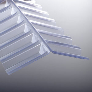 Wellfirsthaube Spundwand 76/18 Polycarbonat (1265x150x150 mm)