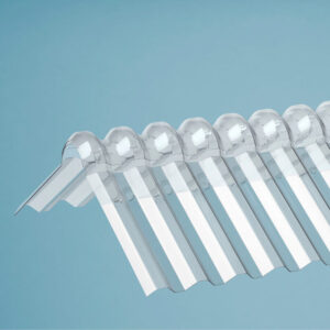 Wellfirsthaube Trapez 76/18 Acryl (1045x280x280 mm)