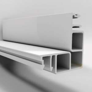 PVC Zevener Sprosse Eckprofil | Stärke 16 mm | Weiß