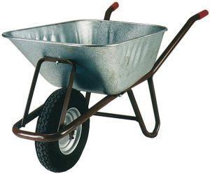 Betonkarre mit Nylonlager Luftrad 400x100 mm, 90 l