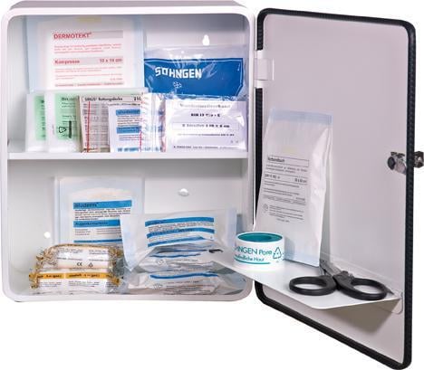 Verbandschrank Heidelberg mit Füllung DIN 13157 1 Verbandschrank Heidelberg mit Füllung DIN 13157