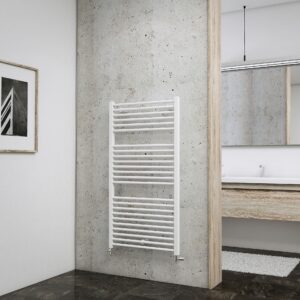 Bad-Heizkörper, gerade, alpinweiss