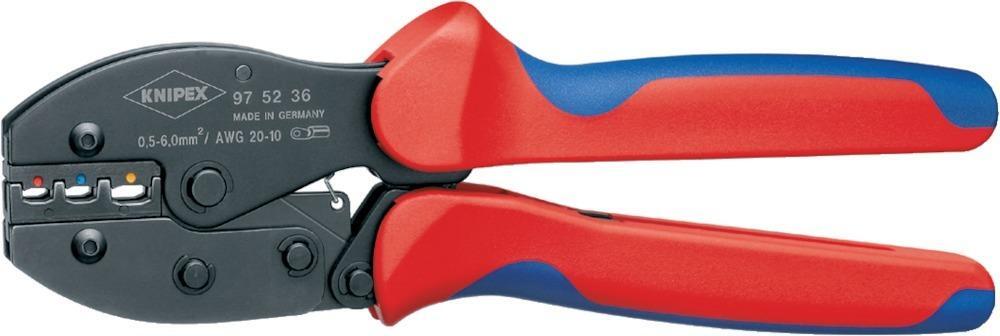 Crimp-Hebelzange mit 2-Komponentengriffen KNIPEX 1 Crimp-Hebelzange mit 2-Komponentengriffen KNIPEX