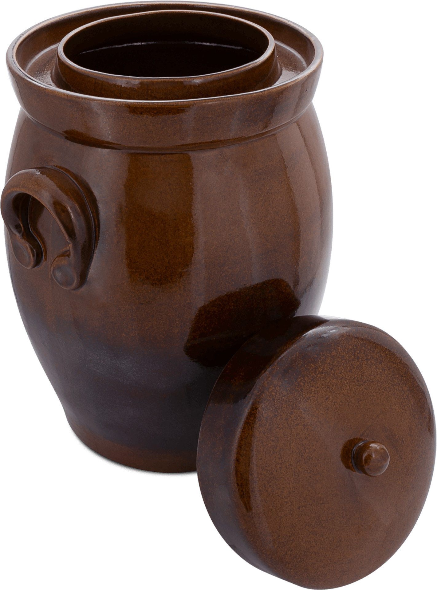 Gärtopf inkl. Deckel und Beschwerungsstein Form 2 1 Gärtopf inkl. Deckel und Beschwerungsstein Form 2