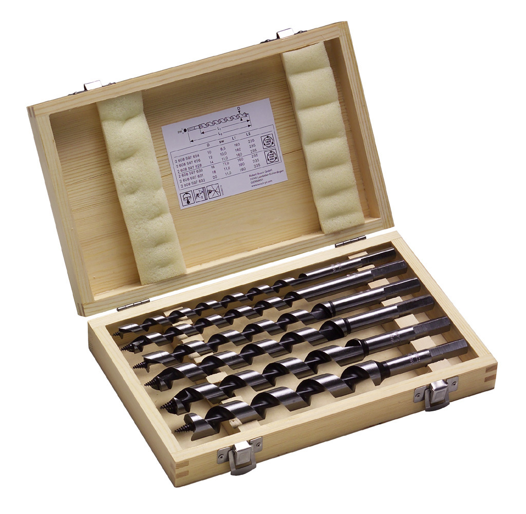 Schlangenbohrer Set 6 tlg., 235mm 1 Schlangenbohrer Set 6 tlg., 235mm