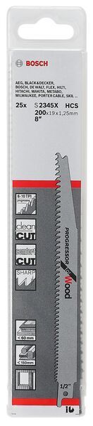 25 Säbelsägeblätter S 2345 X 1 25 Säbelsägeblätter S 2345 X